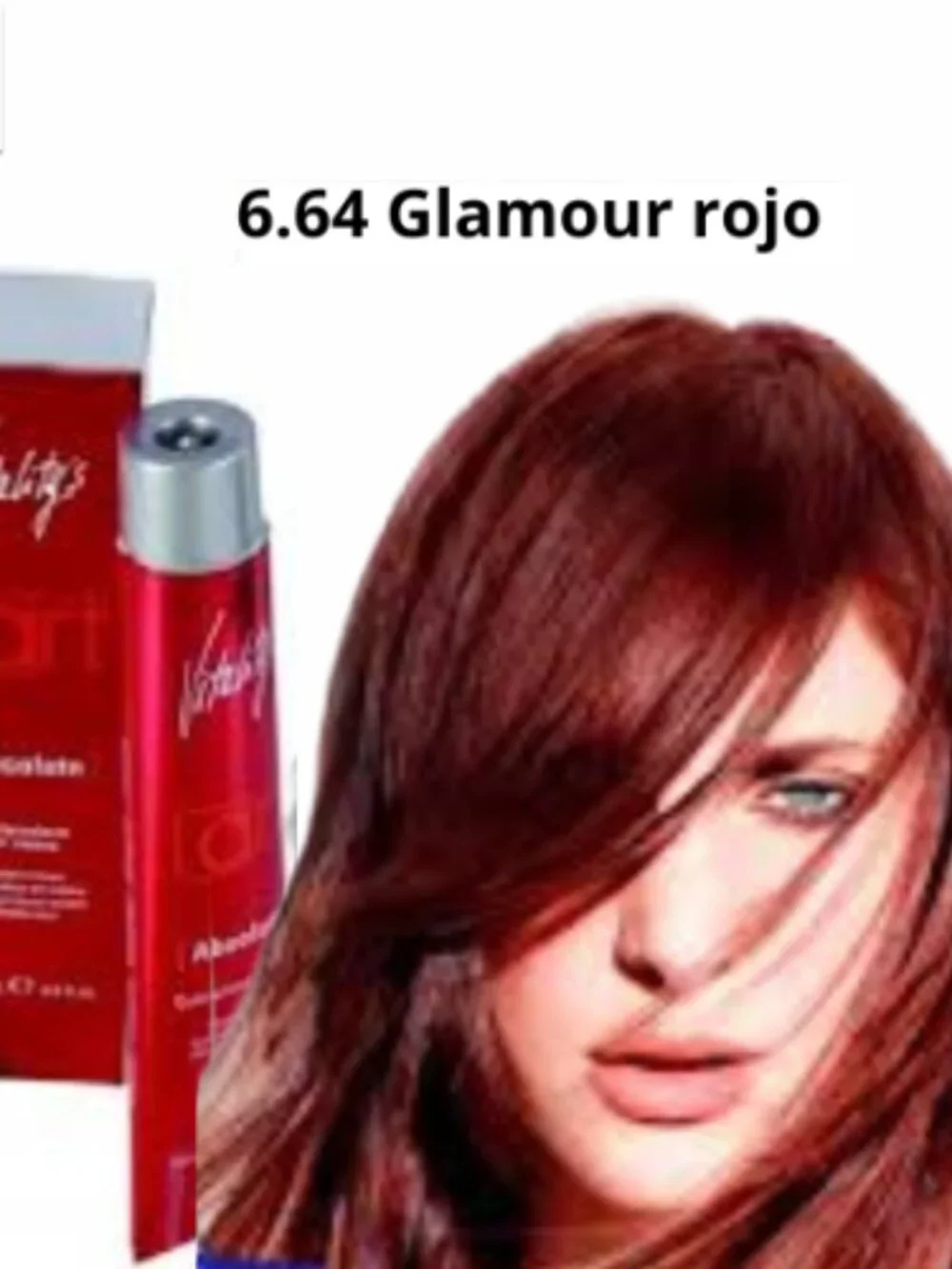 Tinte Vitality's 6.64 Glamour rojo colores para cabellos 100 ml